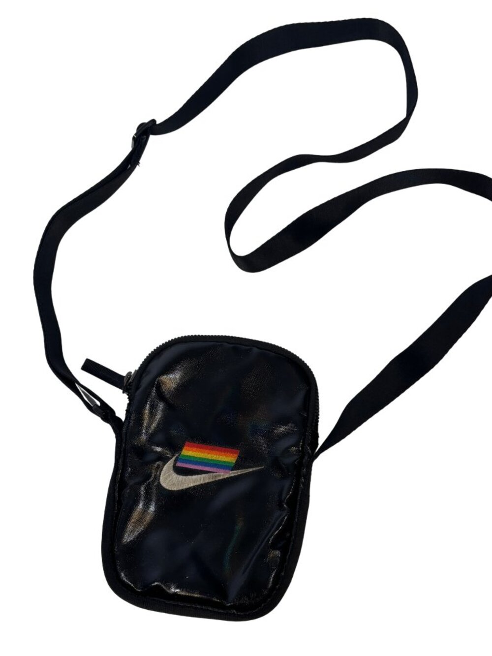 Limited Edition Nike BeTrue Pride Collection Black Oil Slick Crossbody Bag
